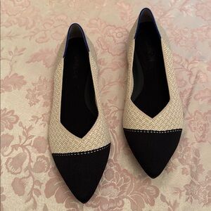 Rothy’s The Point Cream Herringbone